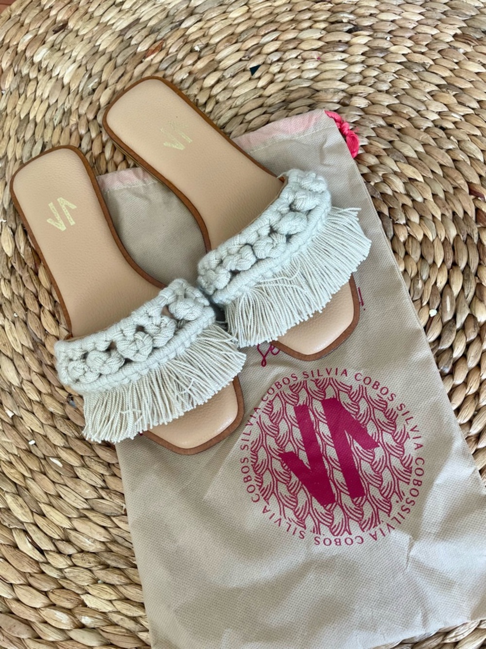 Silvia Cobos Macrame Fringe Sandals - Picture 4 of 5